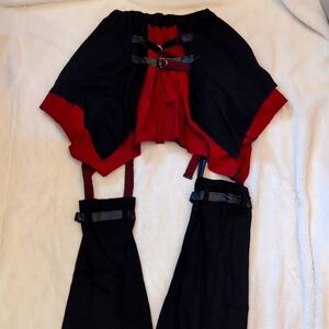 Putumayo Red & Black J-rock skirt